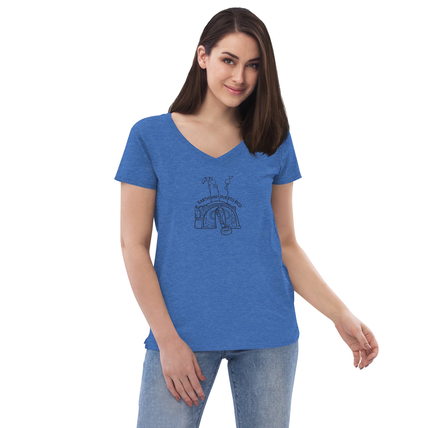 Women’s recycled v-neck t-shirt