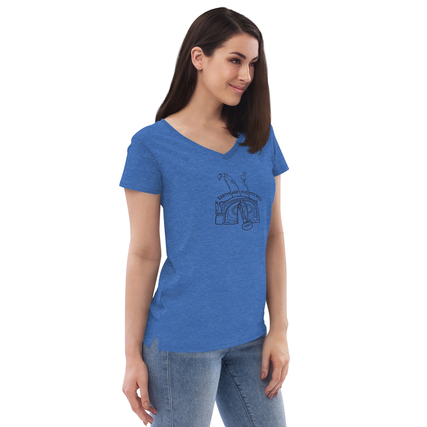 Women’s recycled v-neck t-shirt