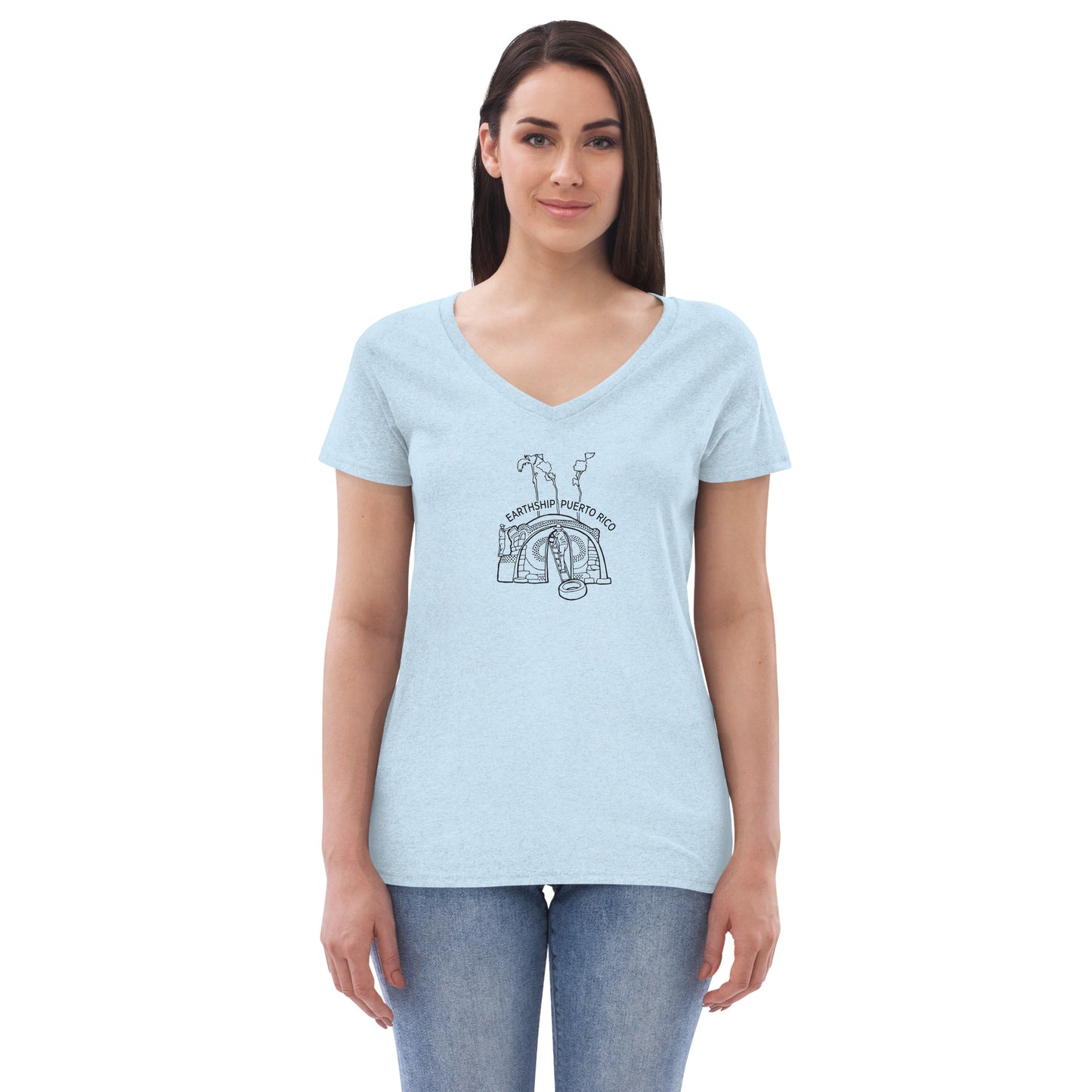 Women’s recycled v-neck t-shirt