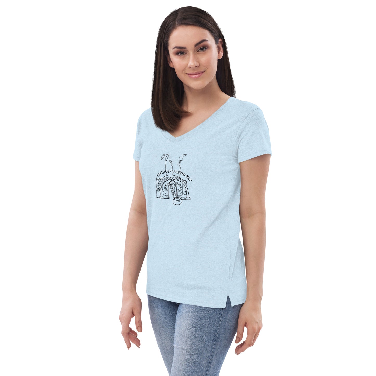 Women’s recycled v-neck t-shirt