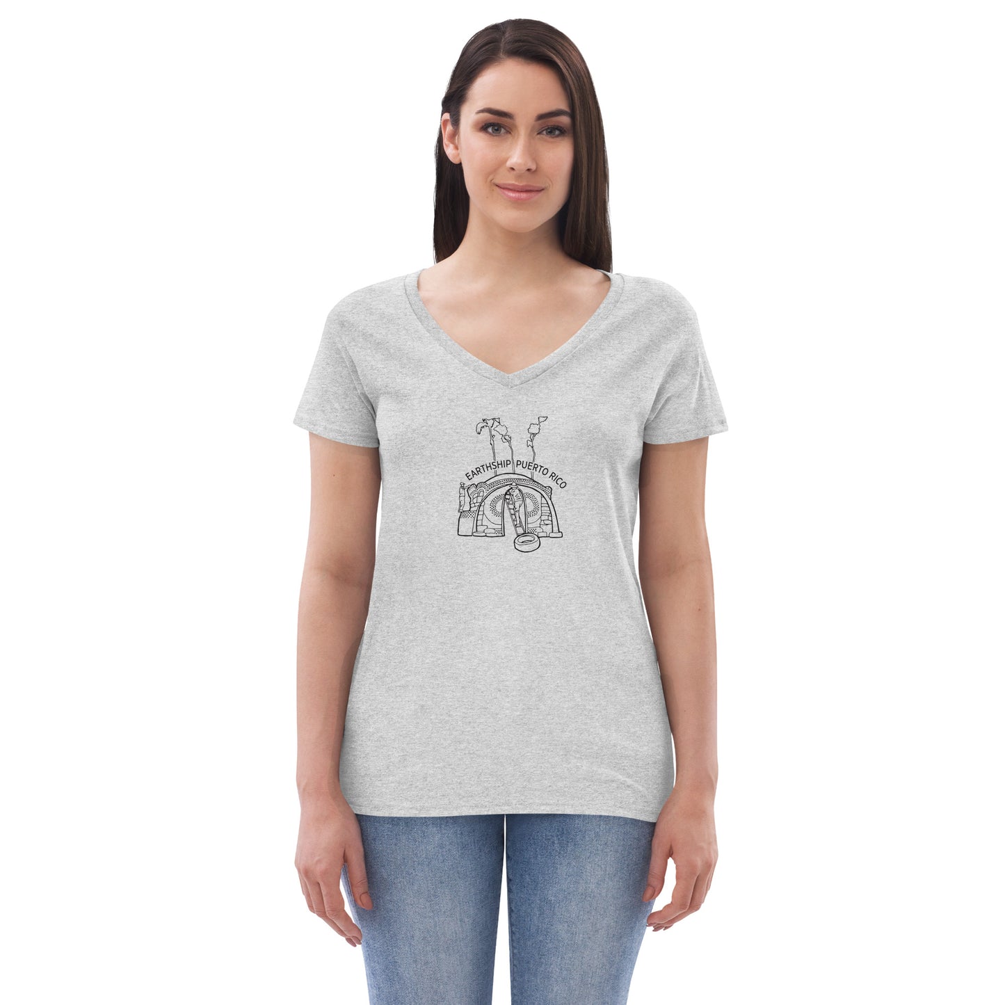 Women’s recycled v-neck t-shirt