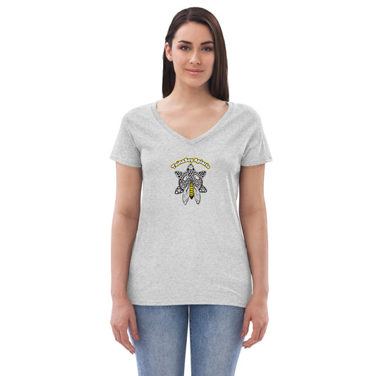 Women’s recycled v-neck t-shirt