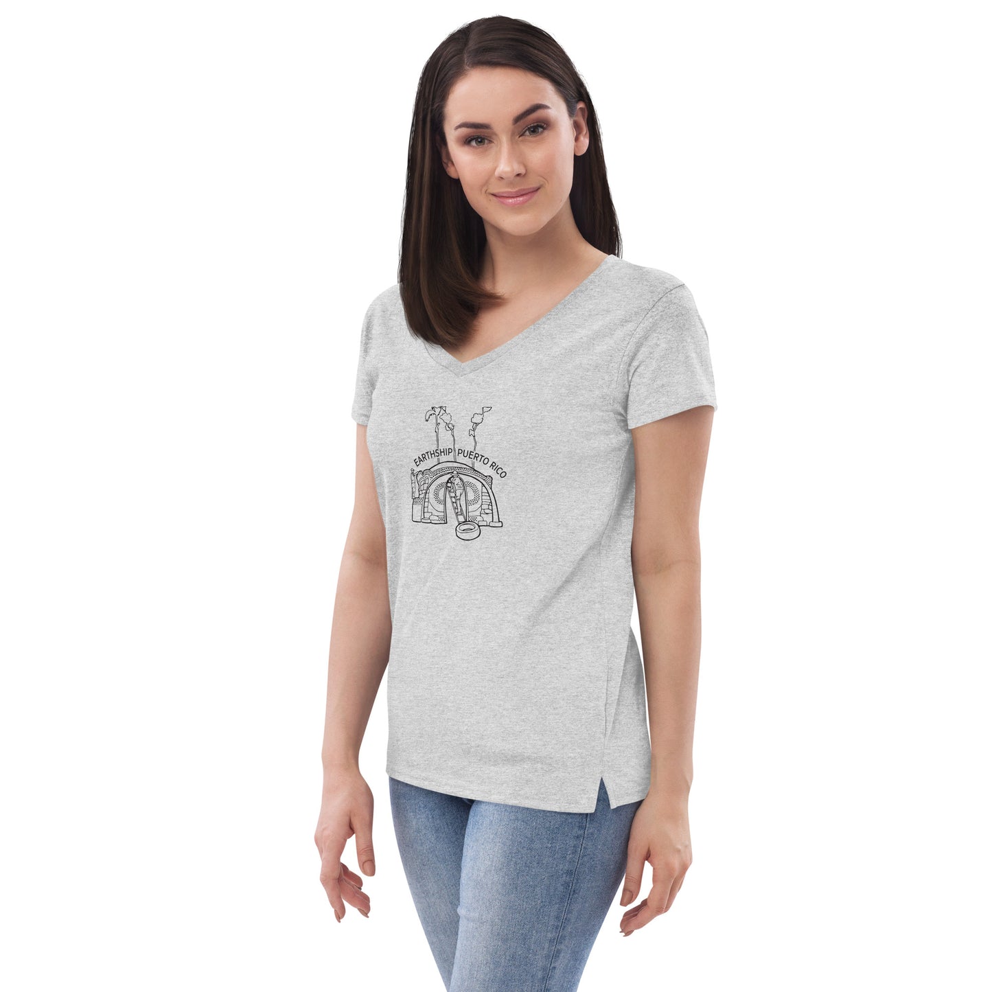 Women’s recycled v-neck t-shirt