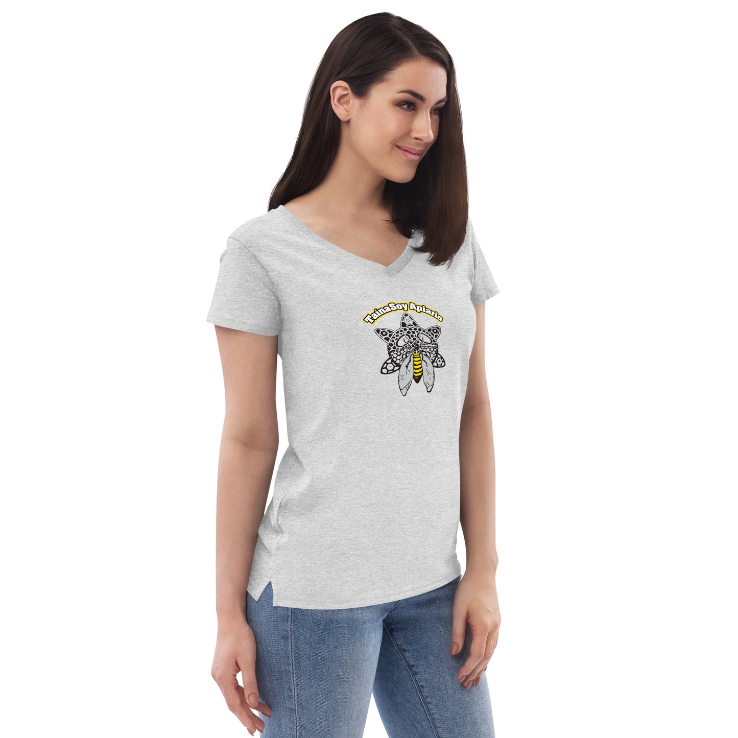 Women’s recycled v-neck t-shirt